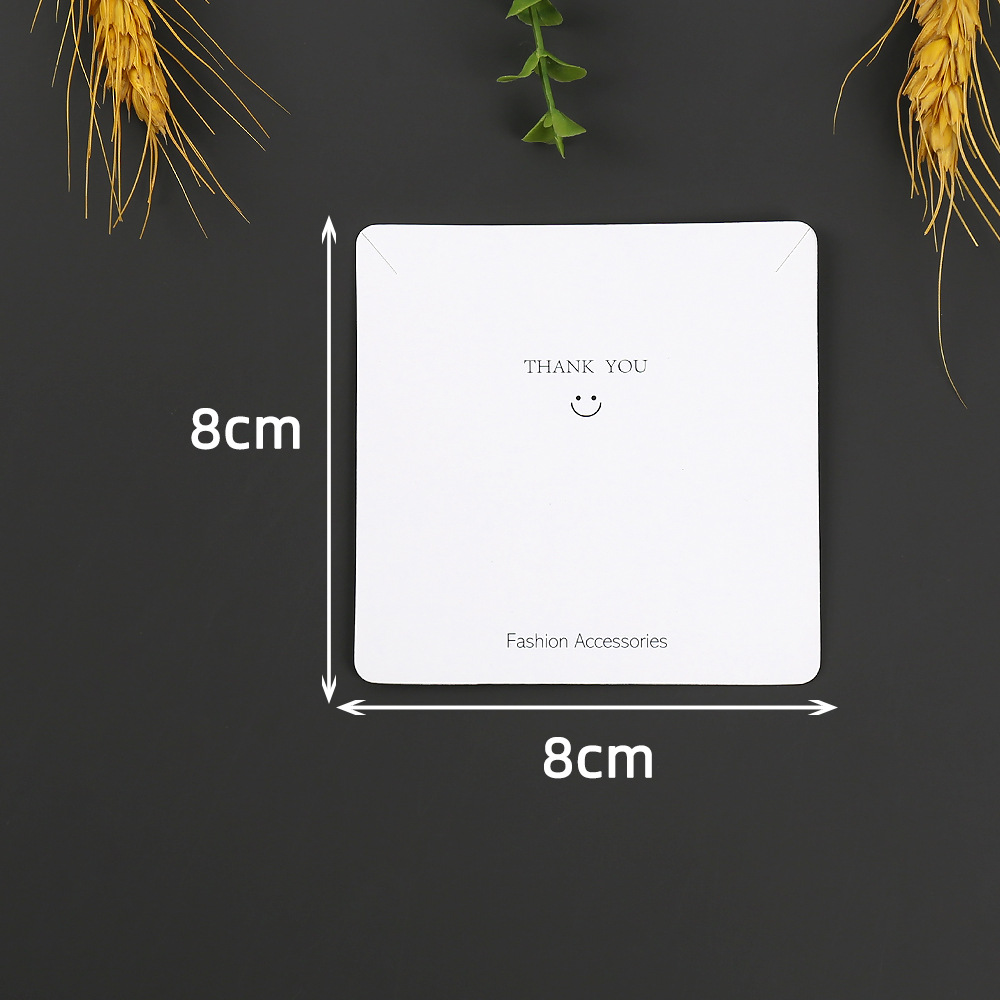 CZ-144(8*8cm) 목걸이 판지, 1세트 = 100장