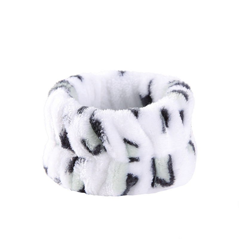 Arco banda de pelo al por mayor de las niñas de color sólido todo partido de maquillaje absorbente de sudor-limpieza lavado de cara correa de muñeca de franela banda de pelo