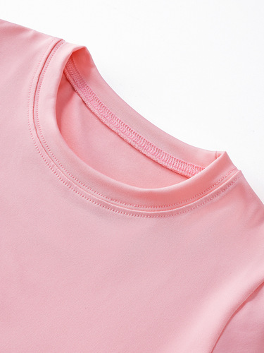 European and American girls' summer casual short-sleeved T-shirts with letter prints, round neck comfortable children's clothing factory wholesale