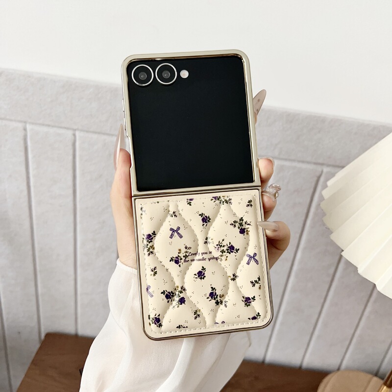 Suitable for Samsung Zflip6 Mobile Phone Case Small Foldableing Screen New W25Flip5 Generation Protective Cover Zflip7 Senior Women