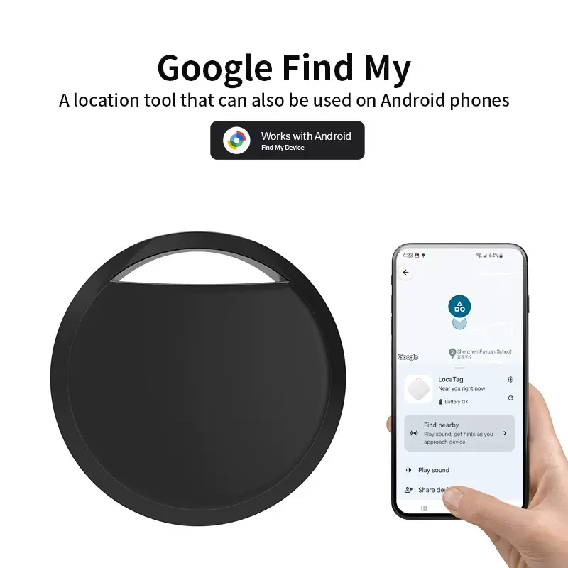 源头厂家用于Google查找防丢器谷歌安卓iTag定位器宠物物品防丢