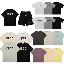 FOG复线 1977短袖短裤男字母T恤宽松美式高街潮休闲套装