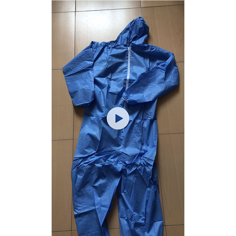 工厂一次性透气膜防水防尘连体服养殖场SMS无纺布防护服