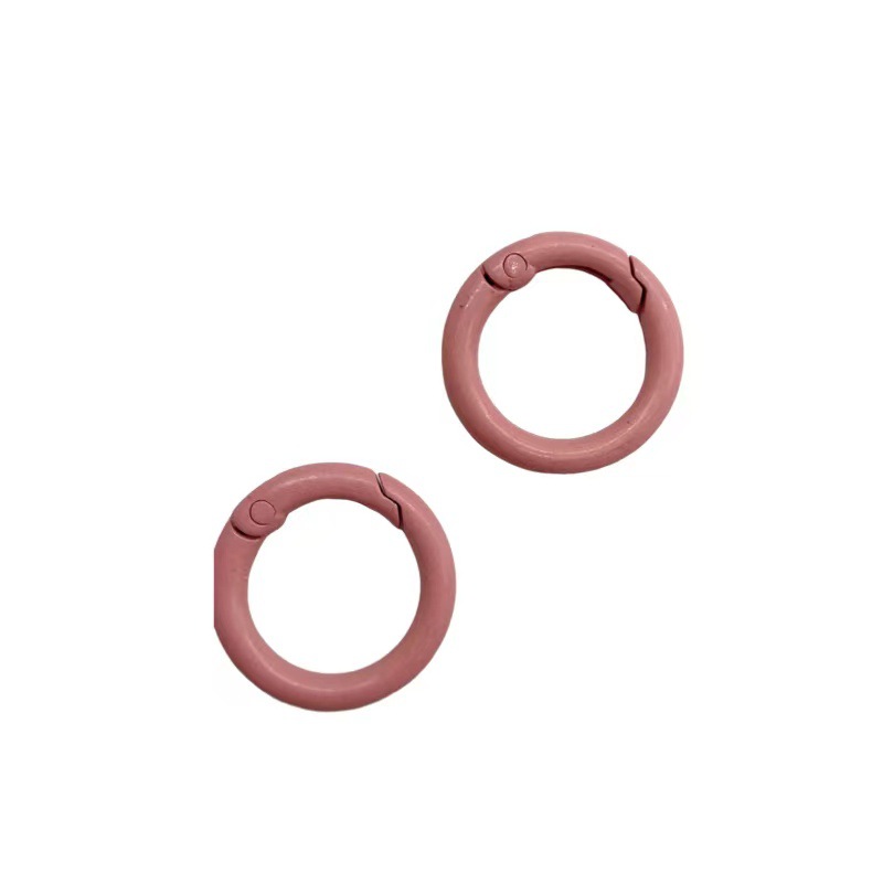 Accesorios de joyería de bricolaje anillo de resorte de color de aleación de zinc anillo de conexión anillo de libro de cupón de tarjeta en stock venta directa de fábrica al por mayor image 9