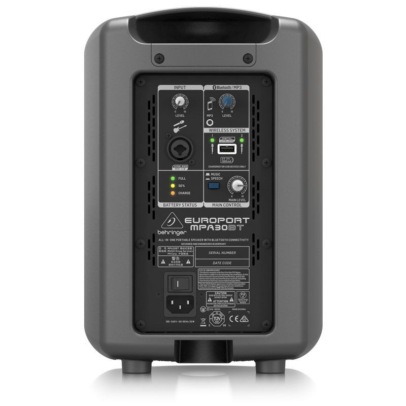 Behringer MPA30BT Altavoz activo Altavoz de monitor activo Altavoz de monitor de sala de ordenadores