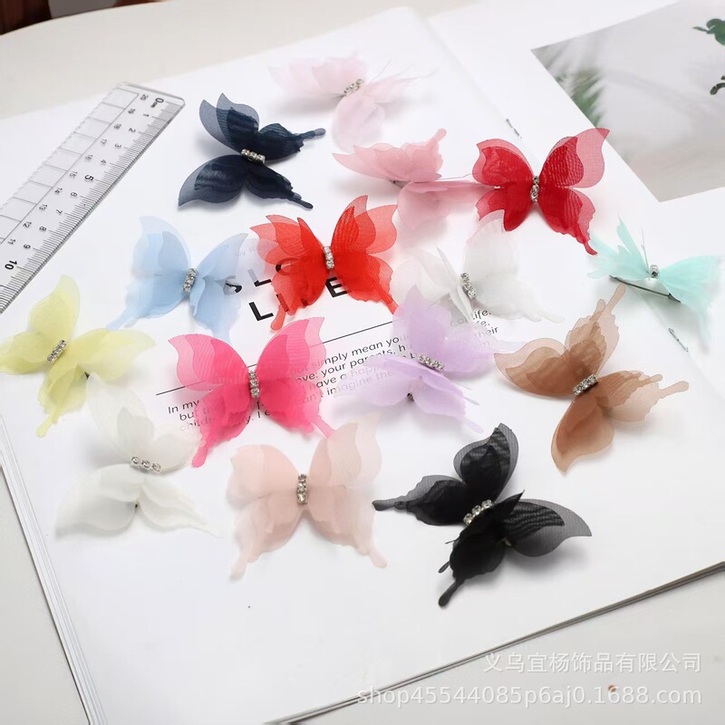 5cm 3-Layer Stereo Butterfly with Diamonds Handmade Jewelry Accessories Curtain Pin Butterfly Decoration Photography Accessories 5cm 3-Layer Stereo Butterfly with Diamonds Handmade Jewelry Accessories Curtain Pin Butterfly Decoration Photography Accessories