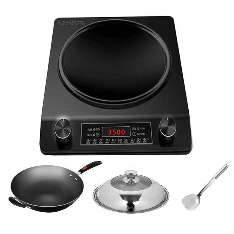 Estufas electromagnéticas para el hogar con un nuevo conjunto completo de cocinas de alta potencia, horno de cerámica eléctrica, horno de batería cóncava, fábrica cóncava