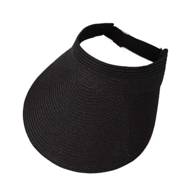 빈 상단 밀짚-검정색