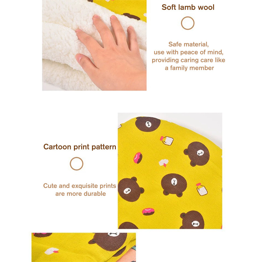 Saco de dormir para mascotas con dibujos cama túnel cálida_voghion.com