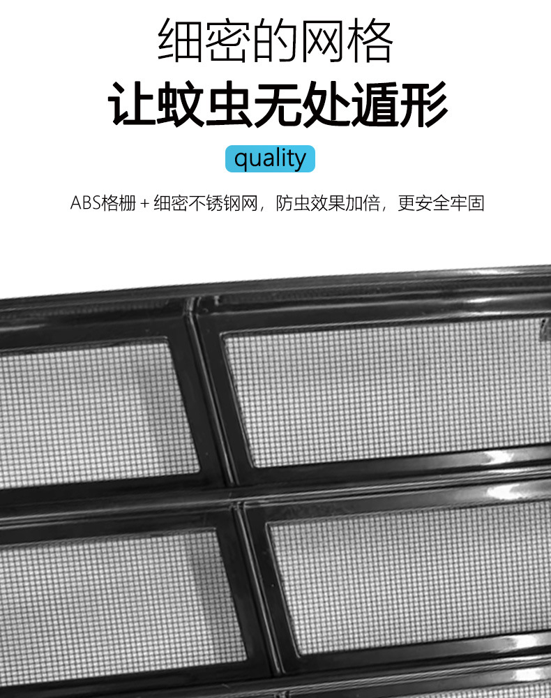 Suitable for 23 Models of Nio Es6 Protective Mesh Snap-On Front Grille Es6 Car Insect-Proof Net Anti-Mosquito Modification Parts