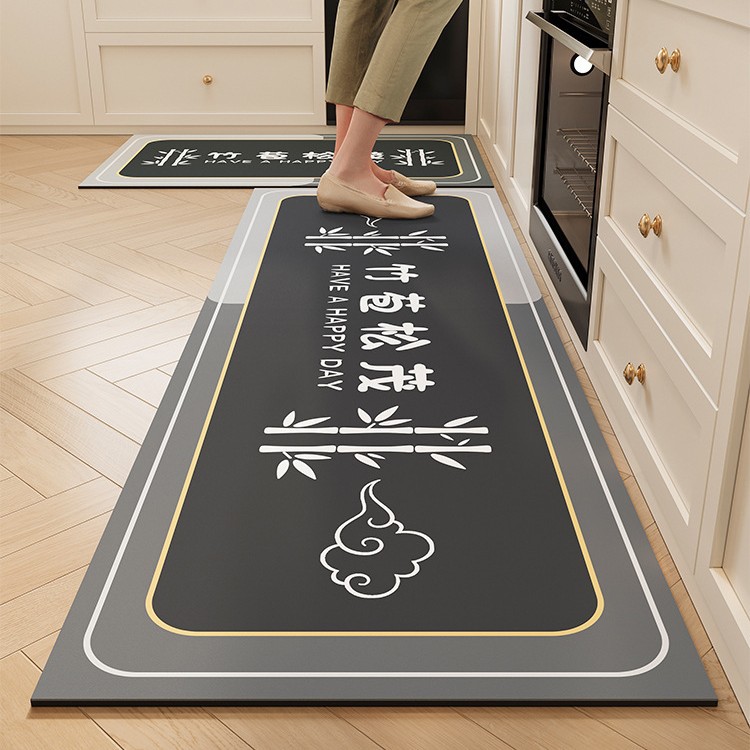Cojín de cocina de dibujos animados resistente al desgaste resistente a la suciedad fácil de cuidar alfombra de barro de diatomeas absorción de agua absorción de aceite secado rápido cojín antideslizante doméstico