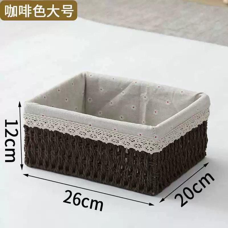 Table storage system, remote control, woven storage box