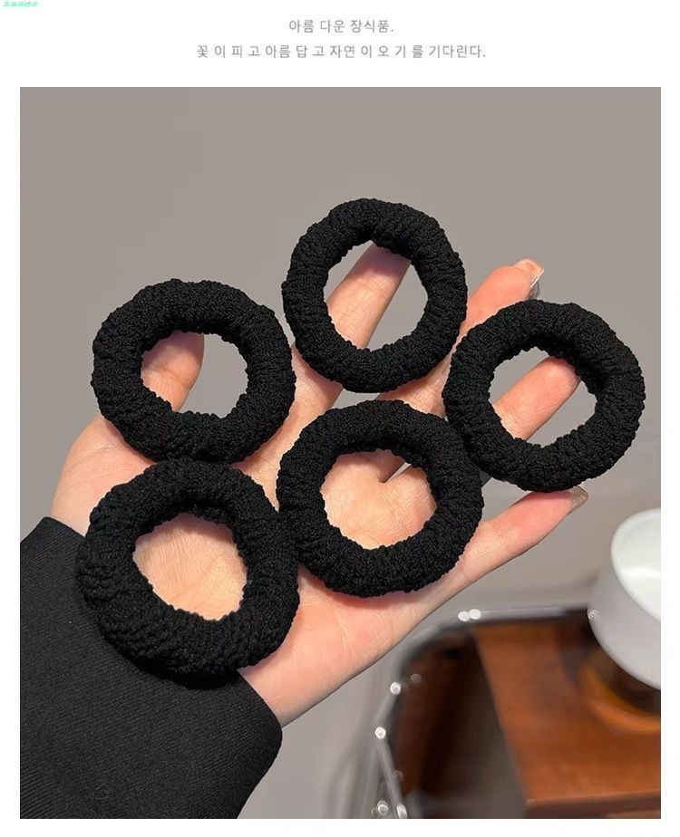 Anillo de cabello en línea de alta elasticidad no daña cabello grueso cuerda de cabello para mujeres simplicidad atada cuerda de cabello accesorios para el cabello image 30