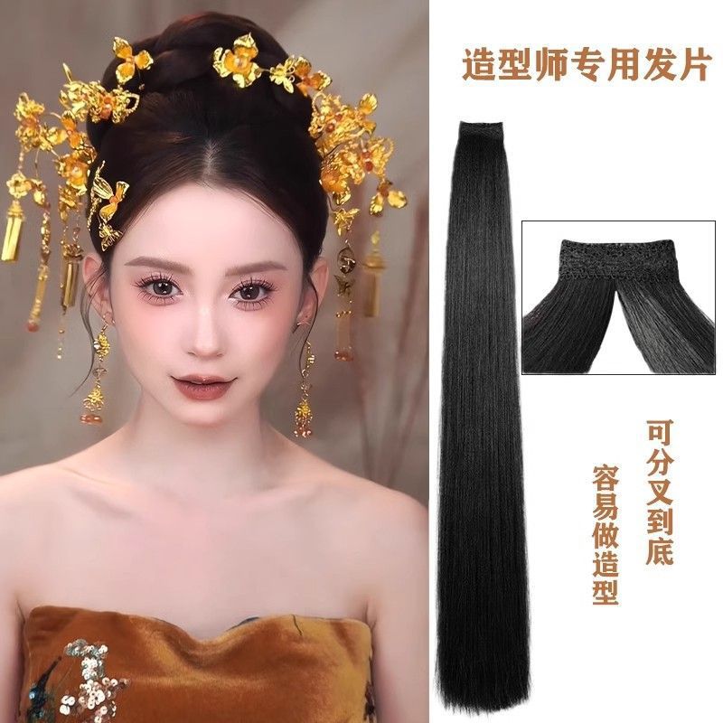 Peluqueras, maquillador, estilo antiguo especial, novia de una pieza, cabello Xiuhe, cabello en la parte posterior de la cabeza, cabello antiguo, fila de cabello al por mayor