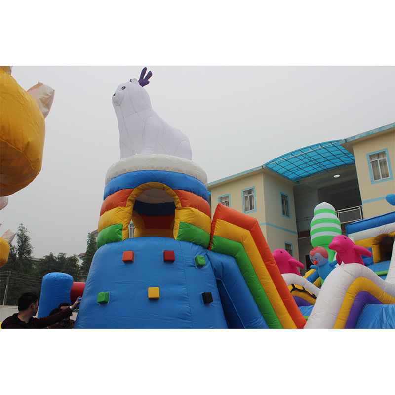 Paraíso de los niños Castillo travieso grande diapositiva al aire libre escalada Castillo combinación al aire libre Castillo inflable diapositiva trampolín