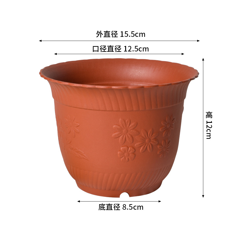 Maceta de Plástico para Plantas Resistente Engrosada para Balcón e Interior