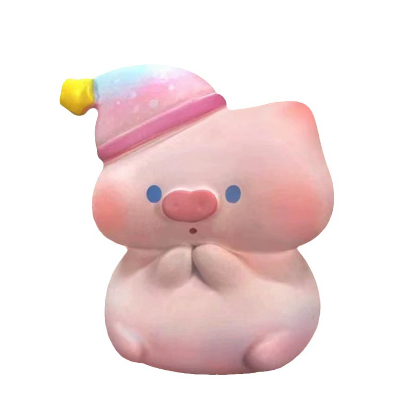 Big minifigure, doll, table accessory, pig, Birthday gift