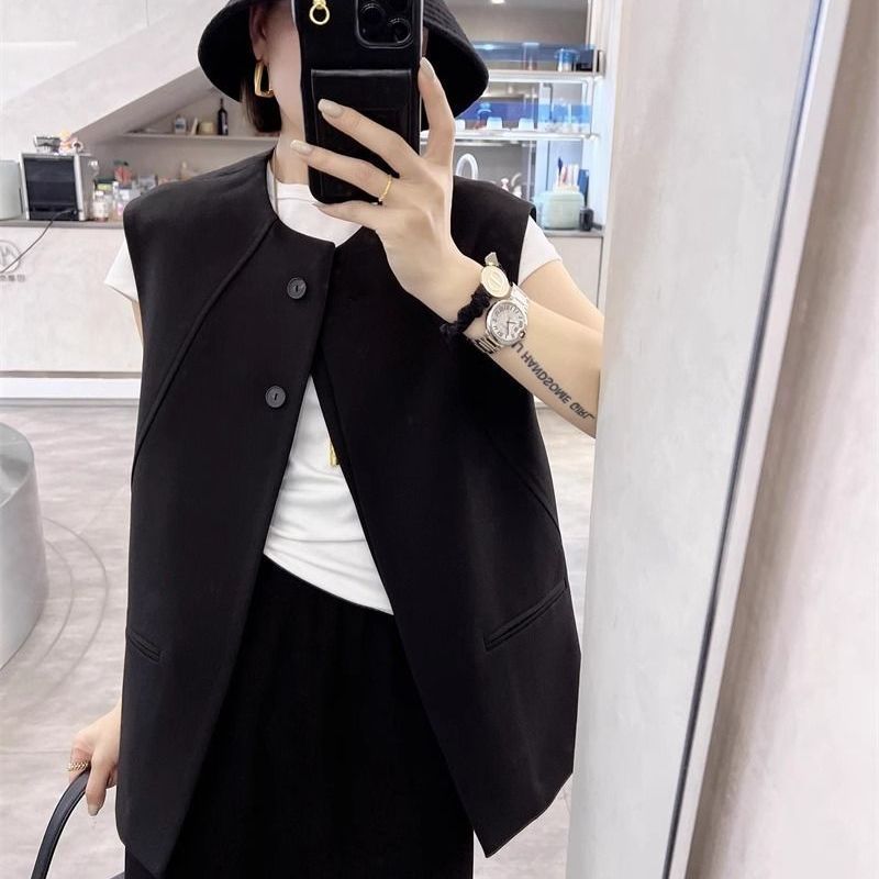 西装马甲女小个子2025春秋新款设计感爆款高级时尚西服马夹外套潮|undefined