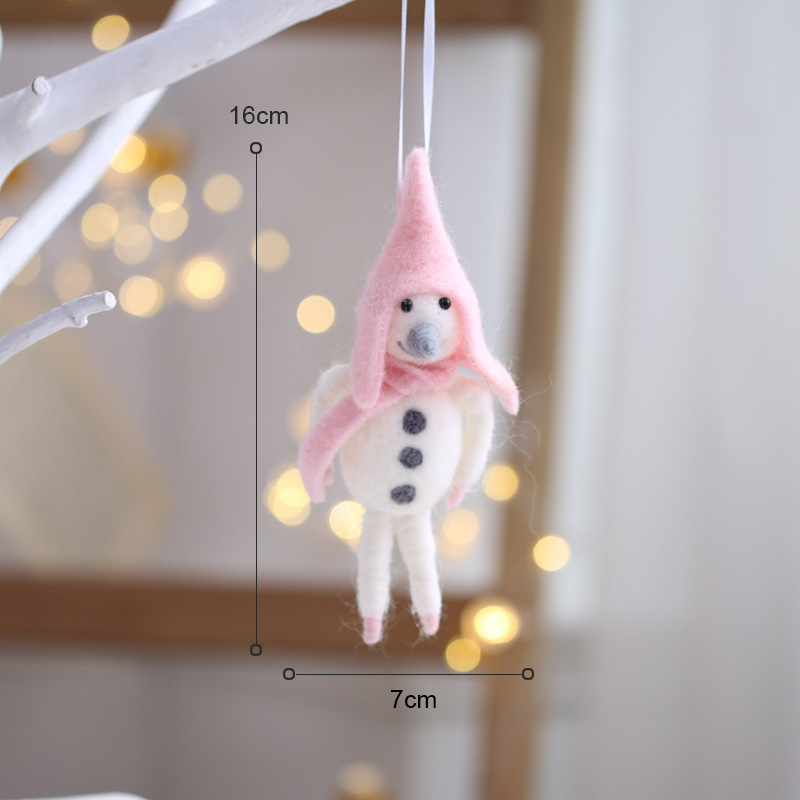El snowman rosa