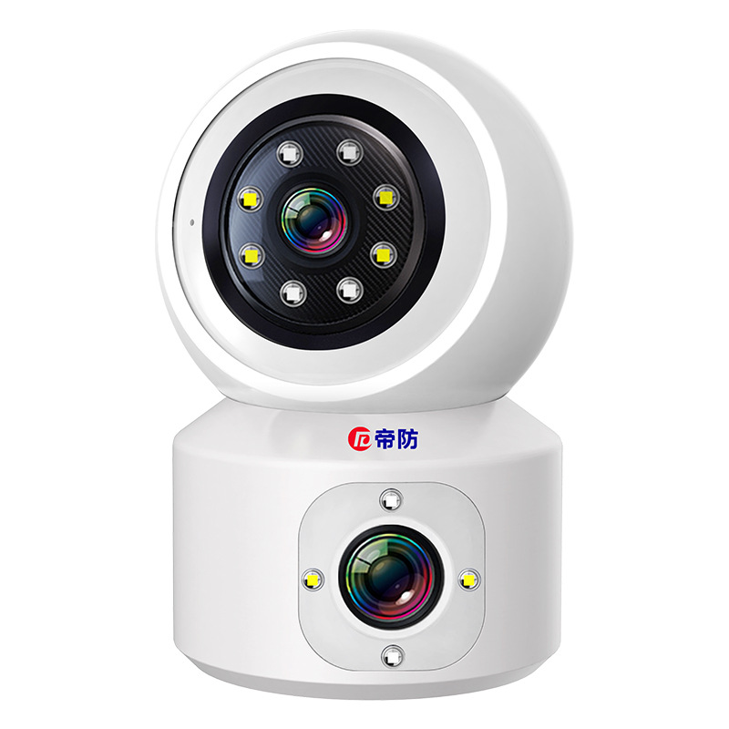 Cámara inalámbrica Teléfono móvil Monitor remoto Hogar Interior 360 grados con voz Fotografía de visión nocturna HD