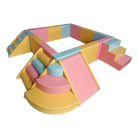 Early childhood education center software combination kindergarten sensory training climbing and sliding equipment children's indoor hall soft bag toys