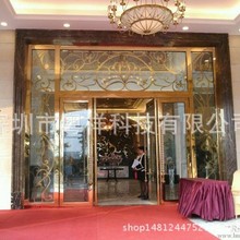 深圳不锈钢玻璃门厂家自动地弹簧玻璃门豪华指纹玻璃感应门安装