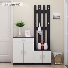 衣鞋柜一体式二合一家用入户门衣架落地立式鞋柜挂衣架落地式新款