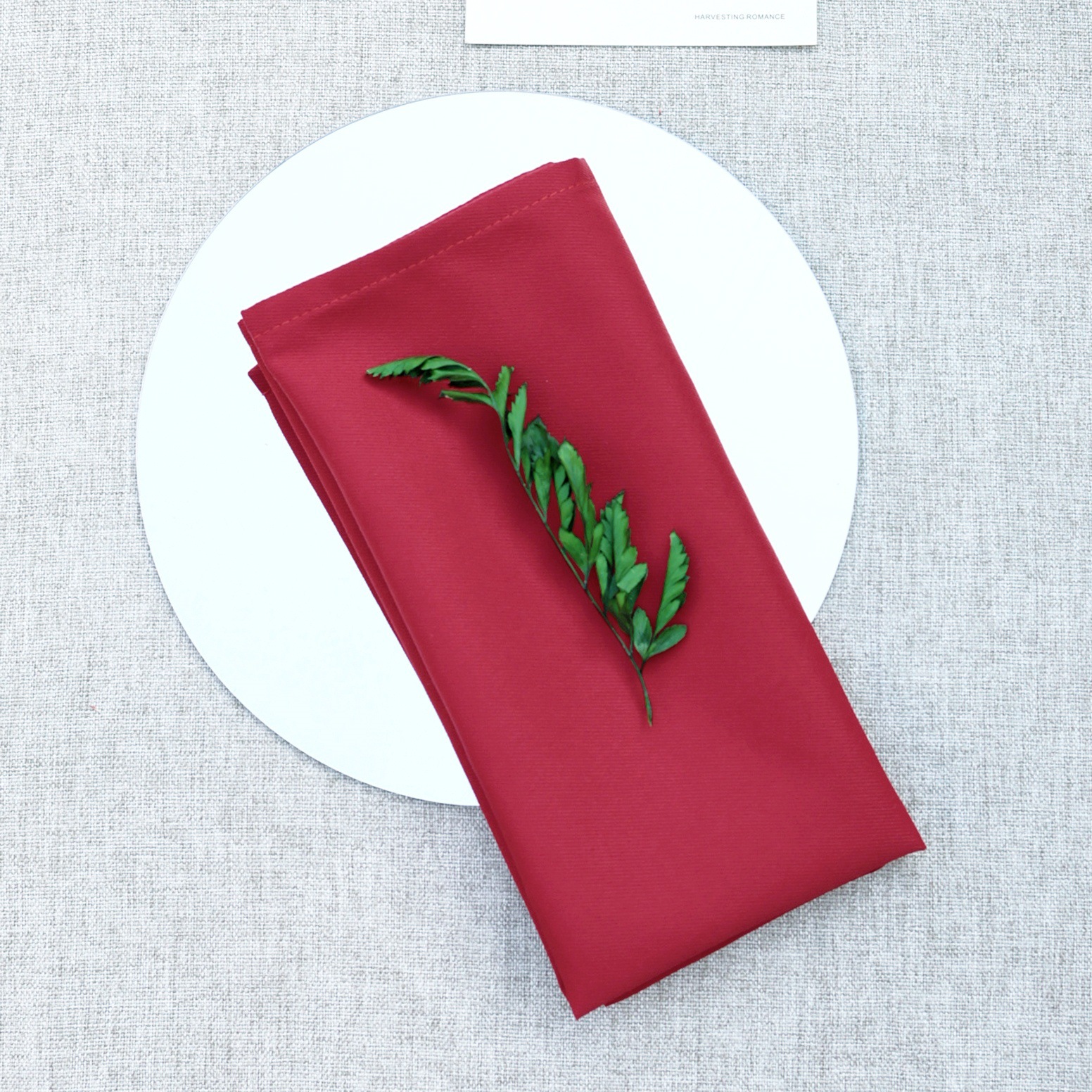 Servillas algodón poliéster servillas cuadradas hotel de boda transfronterizas decoración de mesa de comedor occidental almohadilla de Navidad servillas