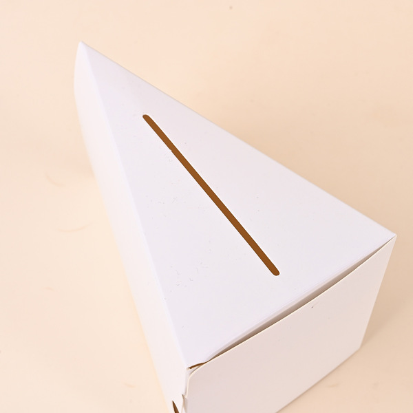 Factory wholesale triangular cowhide paper opening window box cheese…