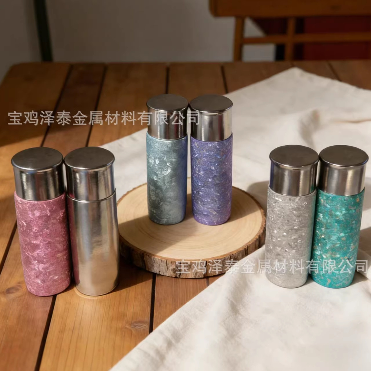 纯钛磁吸焖茶杯高级感车载礼品保温杯真空便携泡茶钛杯高颜值批发