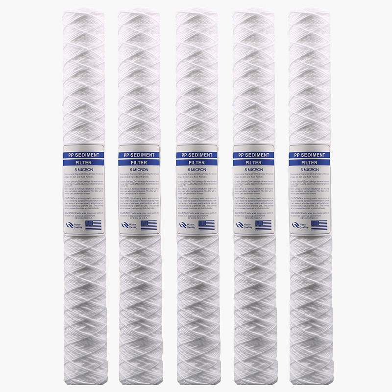 线绕滤芯10寸-40寸5微米多规格纯水机净水器滤芯通用滤芯