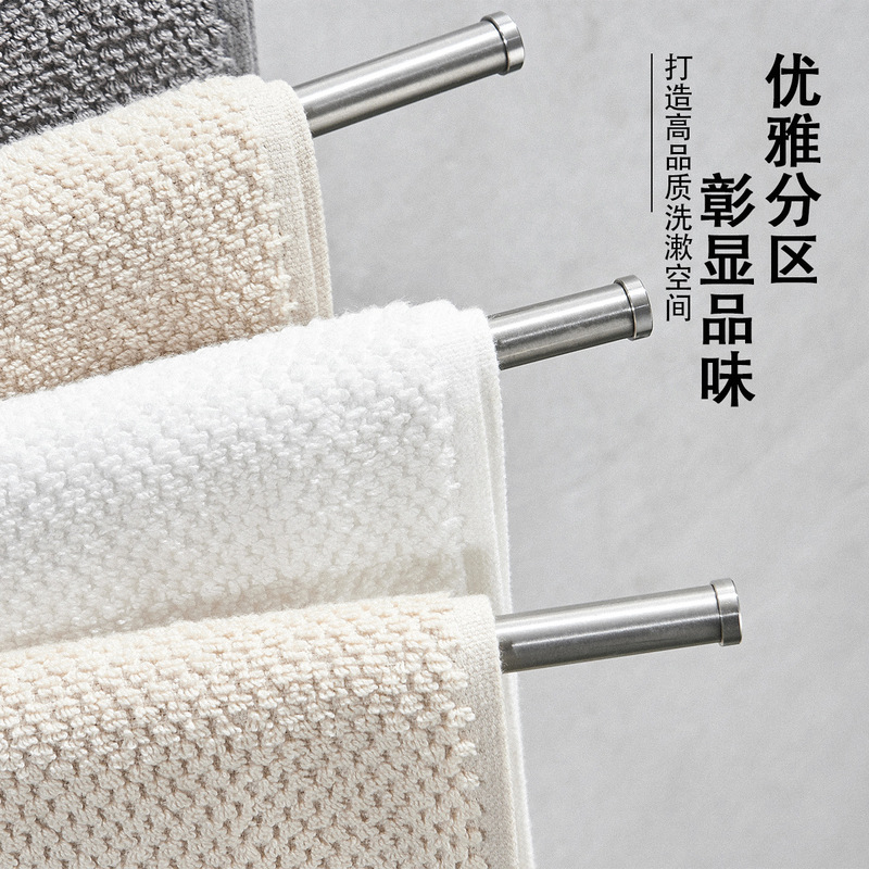 304ステンレス製伸線回転タオルラックトイレ掛けタオルバー浴室神器掛けタオル棚|undefined
