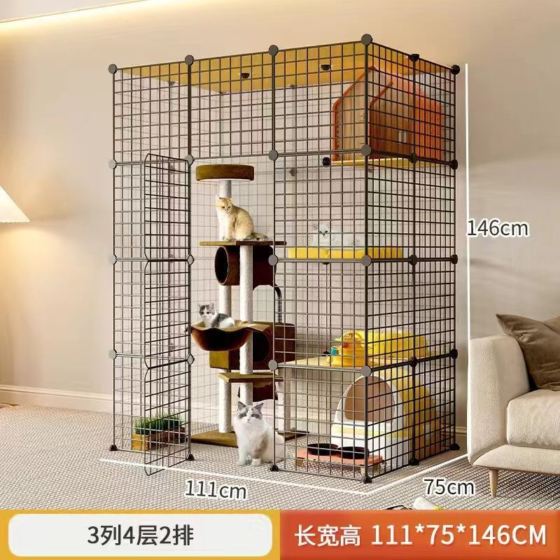 3 열, 4 레이어, 2 행