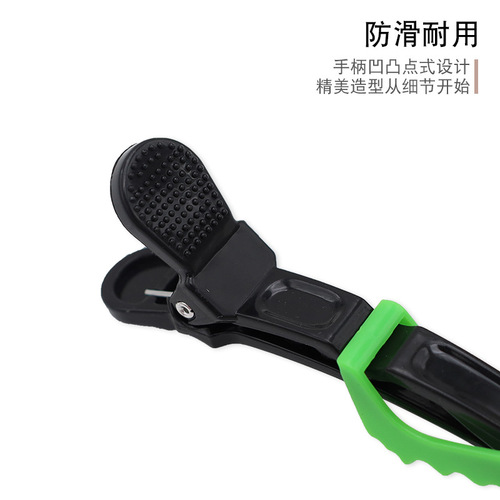 Factory Beauty Hairdressing Supplies Zone Position Crocodile Clips Hair Styling Plastic Colorful Duckbill Clips