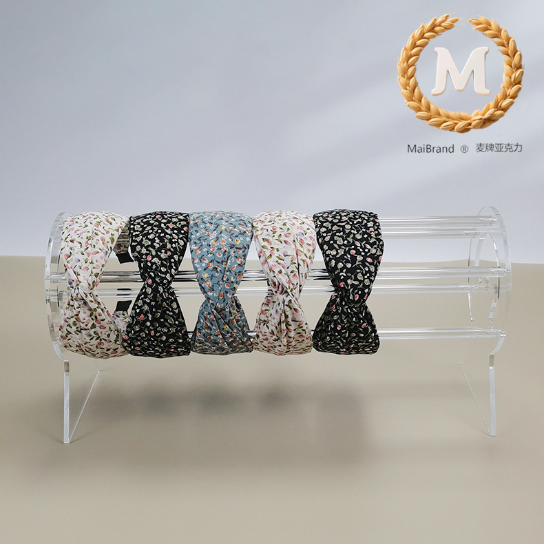 亚克力置物架展示架亚克力头带发夹架透明发带收纳器头带展示架