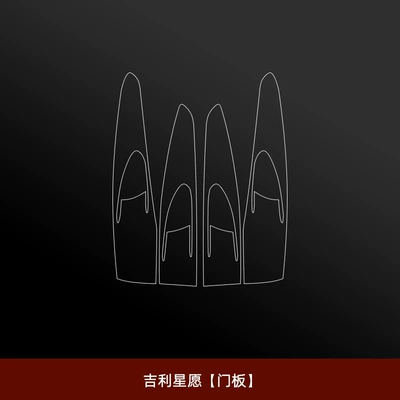 Car interior film, Protective Film, Central Control Film, Door - geely-star-wishes-door-panel