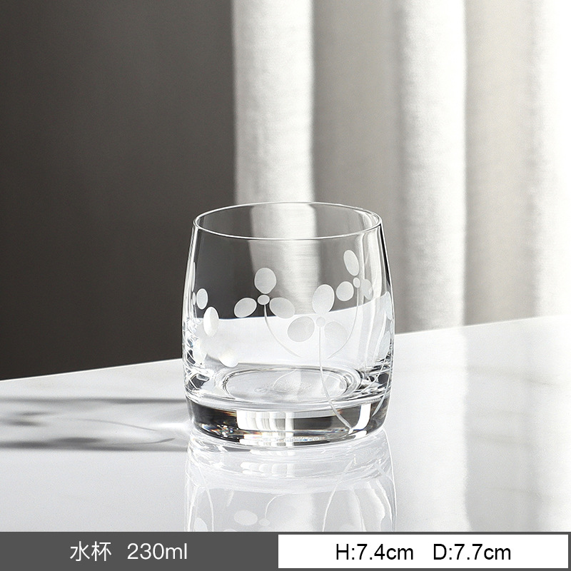 Importación checa de cristal Crystalex tazas de vino alto pie tazas de vino tazas de champán tazas de vidrio tallado casero