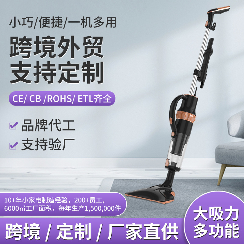 European Plug Vacuum Cleaner Wet Mop All-In-One Household Small Handheld High Suction Power Vacuum Cleaner Dust Removal and Mite Removal