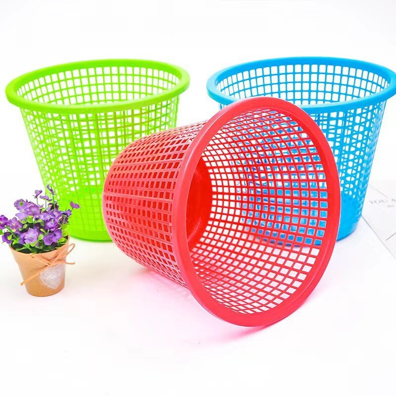 Plastic Hollow-Out Trash Basket, Small Household Paper Basket, Cheap Trash Can Wholesale, Seedling Cultivation Tool Basket Plastic Hollow-Out Trash Basket, Small Household Paper Basket, Cheap Trash Can Wholesale, Seedling Cultivation Tool Basket
