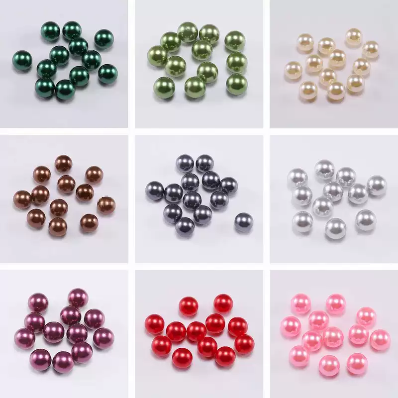 3–14mm Non-drilled ABS Imitation Pearls DIY Nail Art Garm
