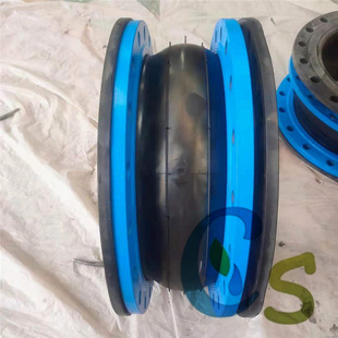 Water pipe high pressure resistant rubber soft connection oil and alkali resistant large flanging rubber shock absorber spot supply