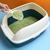 Free Cat toilet Flush Sand Dick Sand One High Border Splash Cat Basin Basin Semi -closed Cat Sand Basin Wholesale Large