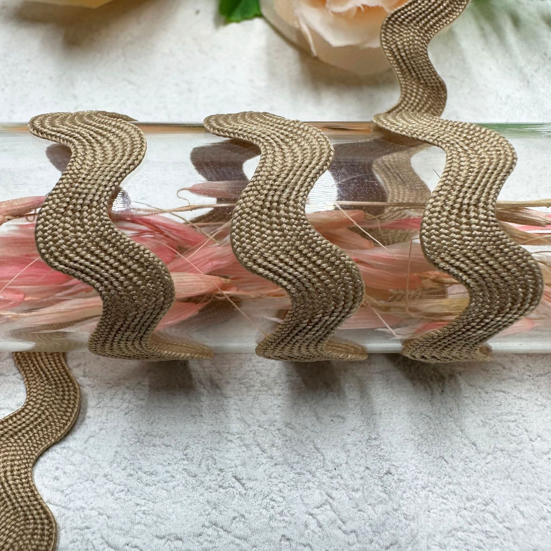 8mm onda sólida en forma de S curva banda de encaje cortina sombrero ropa infantil joyas de boda accesorios de ropa