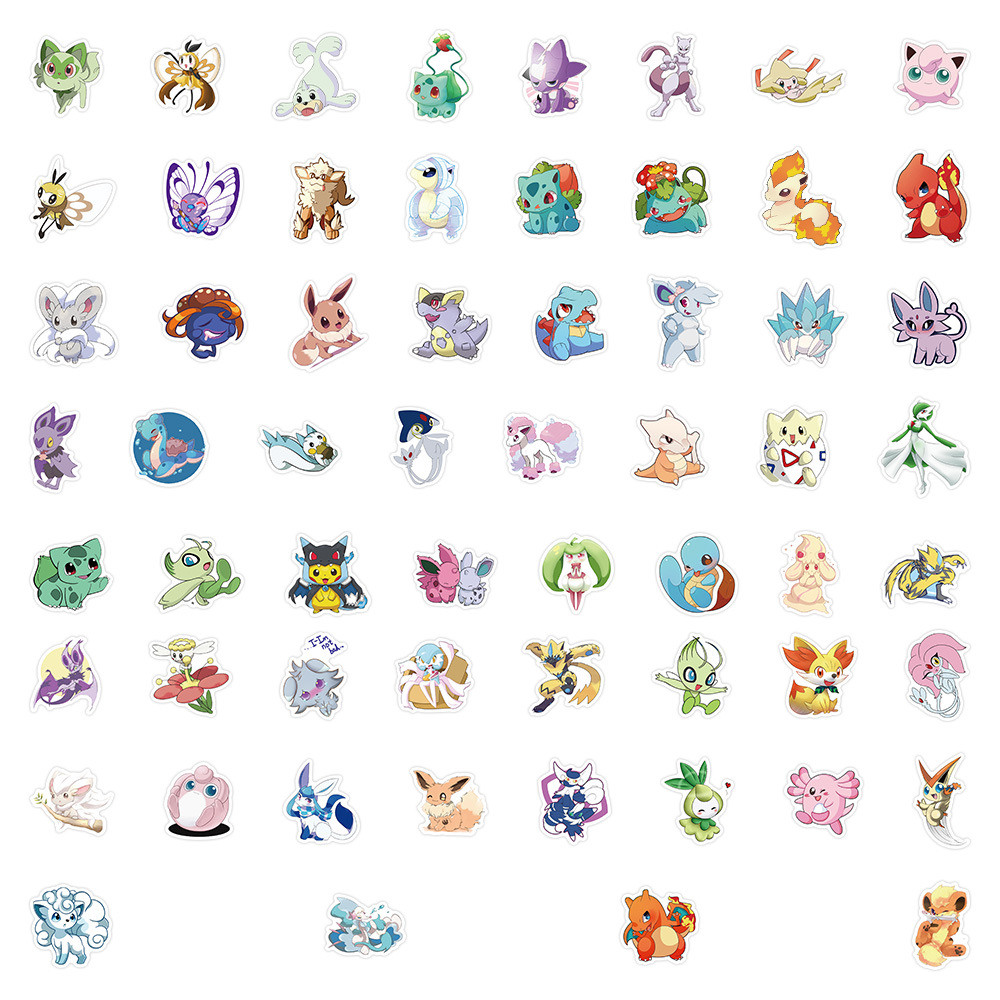 Pokemon Type A-60 stickers