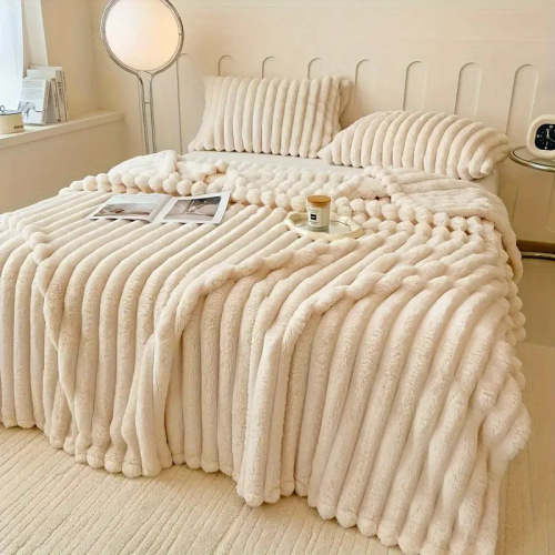 Luxurious imitation shawl blanket, soft, warm, and comfortable, suitable for sofa beds, offices, and travel, multi-functional all seasons.