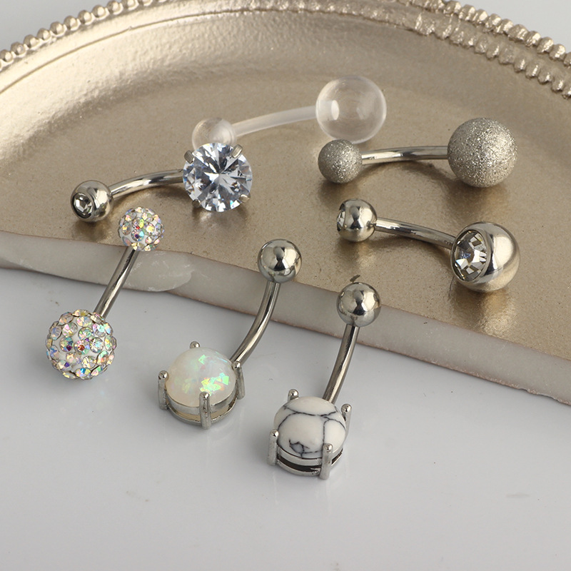 Labret piercing jewelry detail image