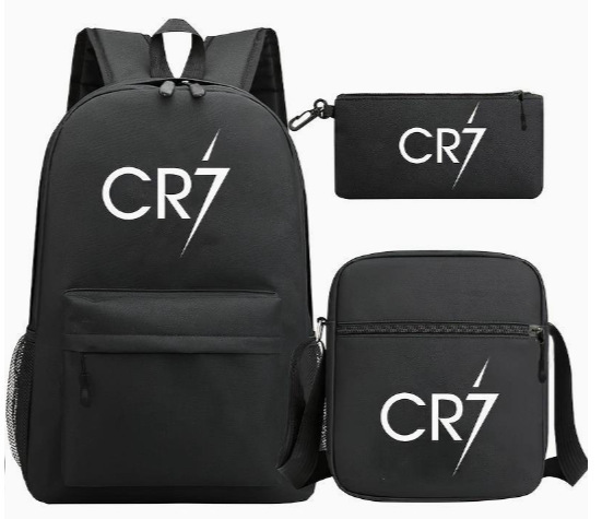 Puntada mochila bolsa de hombro Deportes masculino y femenino estudiante de secundaria bolsa de tres piezas conjunto estrella del bebé