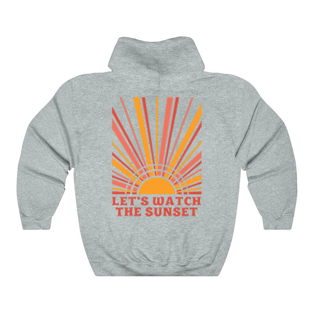 Let's Watch The Sunset Hoodie Preppy Hoodie Y2k Hoodie Prepp