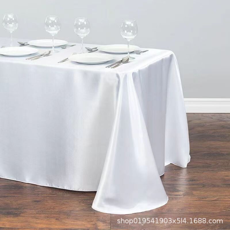 Satin Tablecloth Eight-Beautiful Satin Rectangular Tablecloth Hotel Dining Table Conference Room Dessert Table High-End Business Exhibition Tablecloth Satin Tablecloth Eight-Beautiful Satin Rectangular Tablecloth Hotel Dining Table Conference Room Dessert Table High-End Business Exhibition Tablecloth