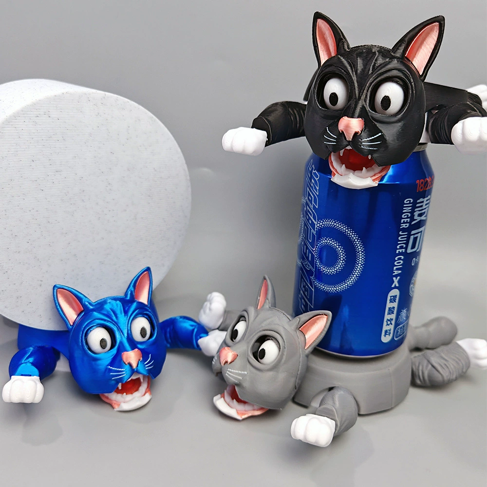 3D-печатная кошачья подставка, украшение для кошачьей подставки, настольная игрушка для снятия стресса с открытыми глазами, подарок, прямая продажа с фабрики